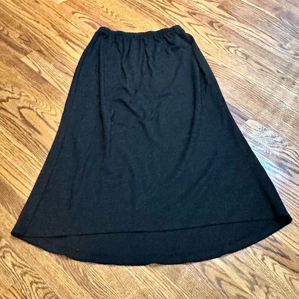 BrynβWalker Wool Blend Hi-Low Black Skirt
